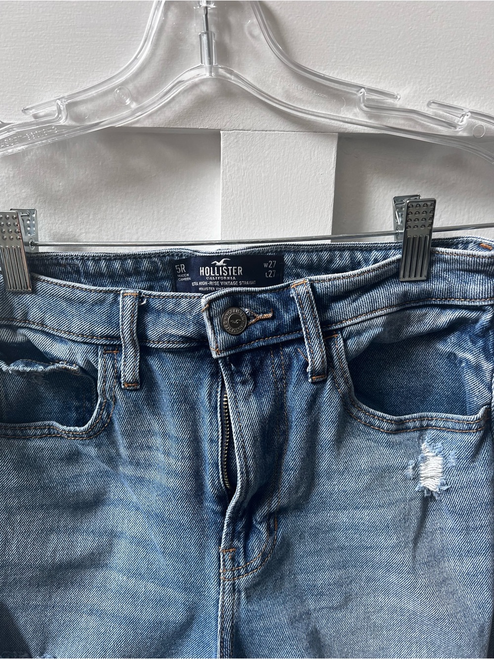 Hollister Blue Slim Straight Jeans